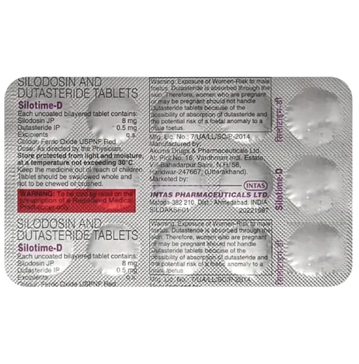 silotime d 8mg capsule 10's